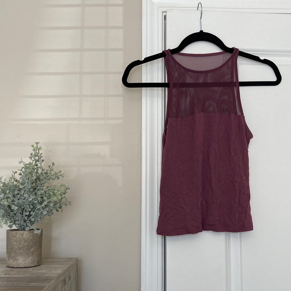 High Neck Mesh Tank